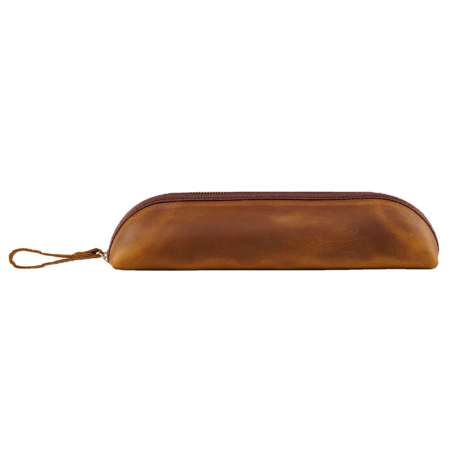 Wholesale Extend The Head Layer Cowhide Simple Pen Bag