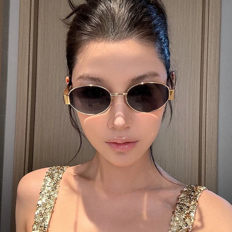 Wholesale Ladies Vintage Oval Cat Eye Sunglasses