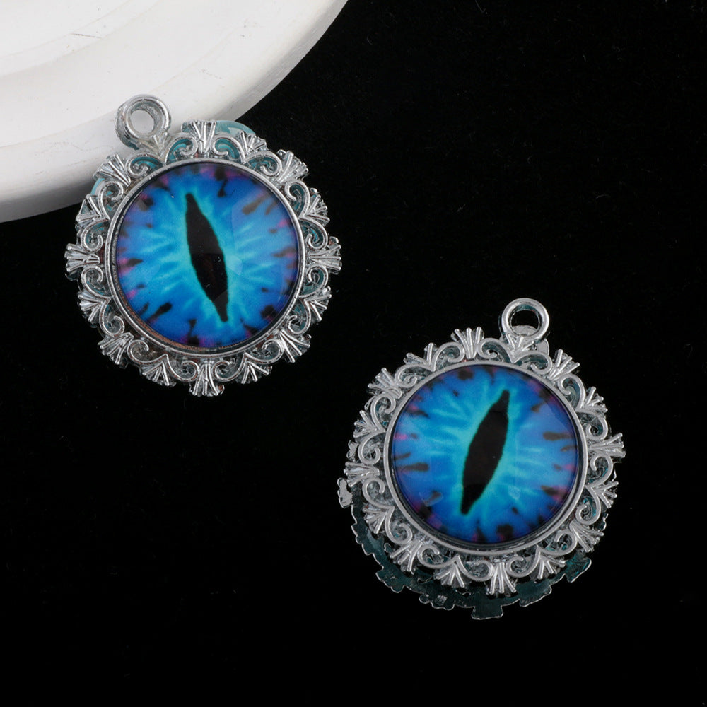 Wholesale Devil Eye Clay Diamond Ball Straight Hole Beads