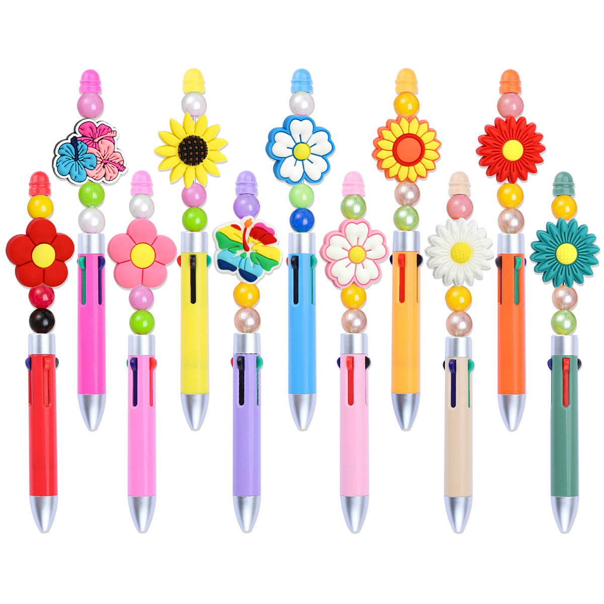 Wholesale   Random 100pcs/pack Small Flower Series Cartoon Beads