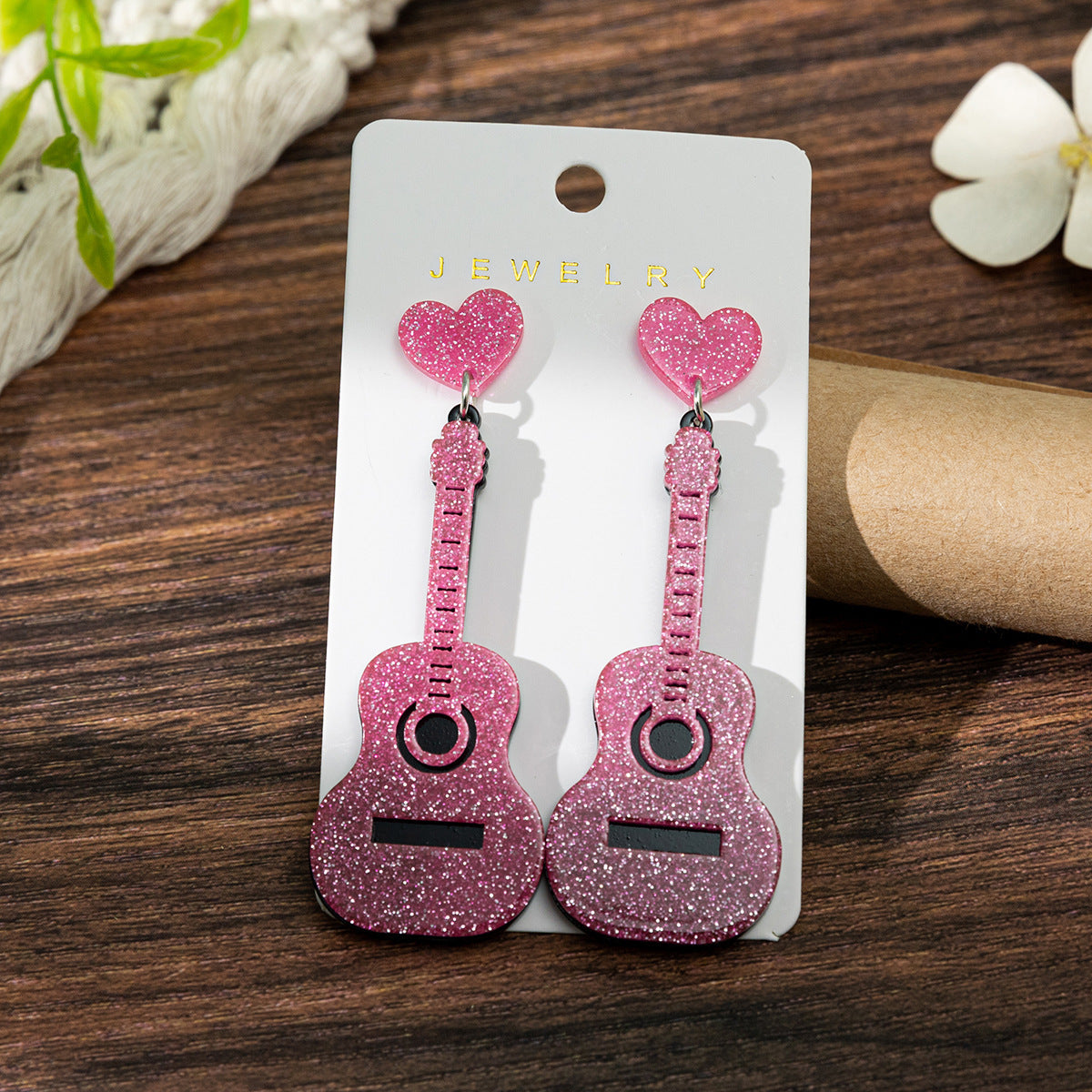 Wholesale Valentine' s Day Love Bow  Acrylic Earrings