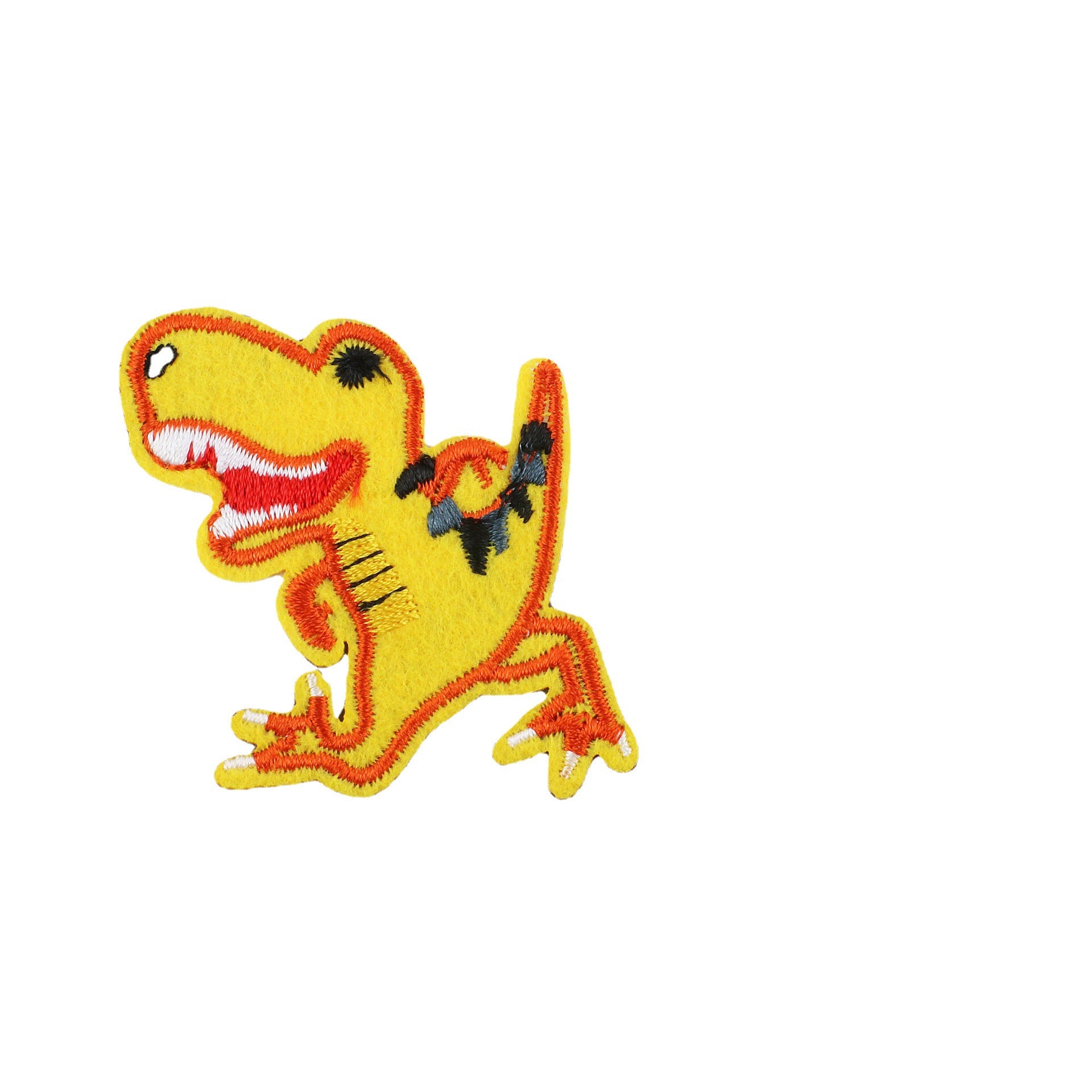 Wholesale Cute Dinosaur Embroidery Patches Polyester Clothing Decoration Set Of 12 Chic DIY Accessory For Boutique Resale