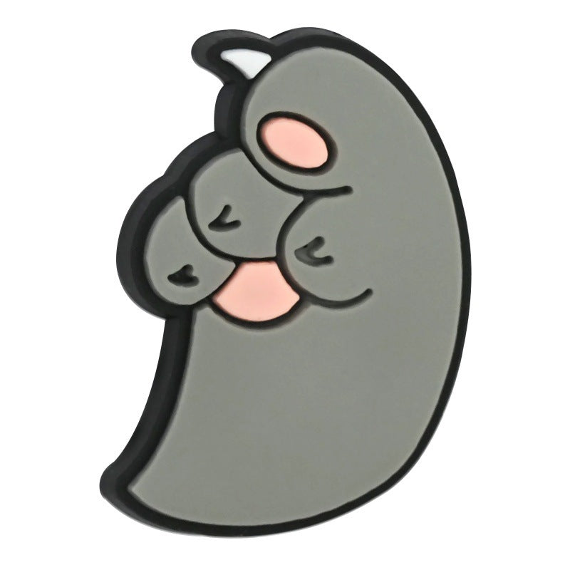 Wholesale Random 100pcs Animal Footprint Cartoon Focal Beads