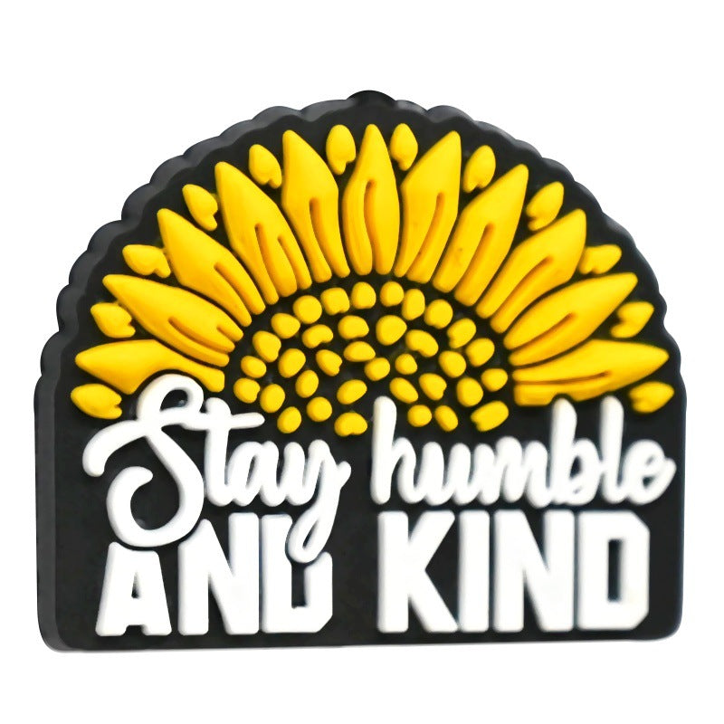 Wholesale  Random 100pcs/pack  Cartoon Sunflower Series Beads