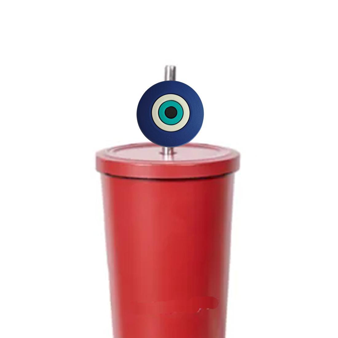 Wholesale Devil's Eye Straw Buckle Straw Cover Reusable Cup Accessories