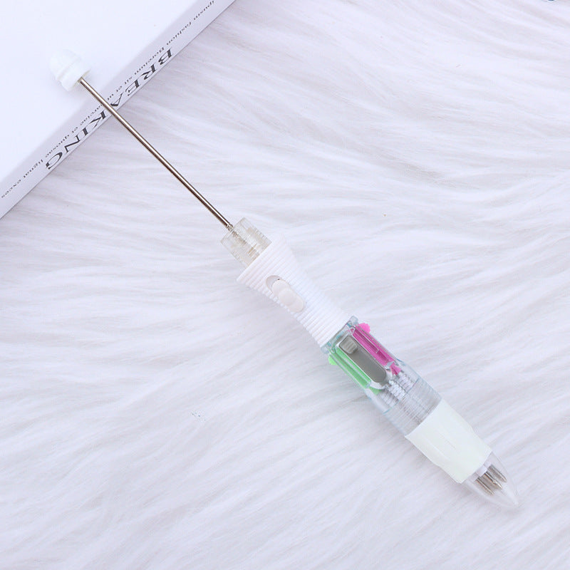 Wholesale LED Light DIY Four-color Visible Transparent Underlined Markers, Press The Ballpoint Pen For Beadable For DIY For Craft