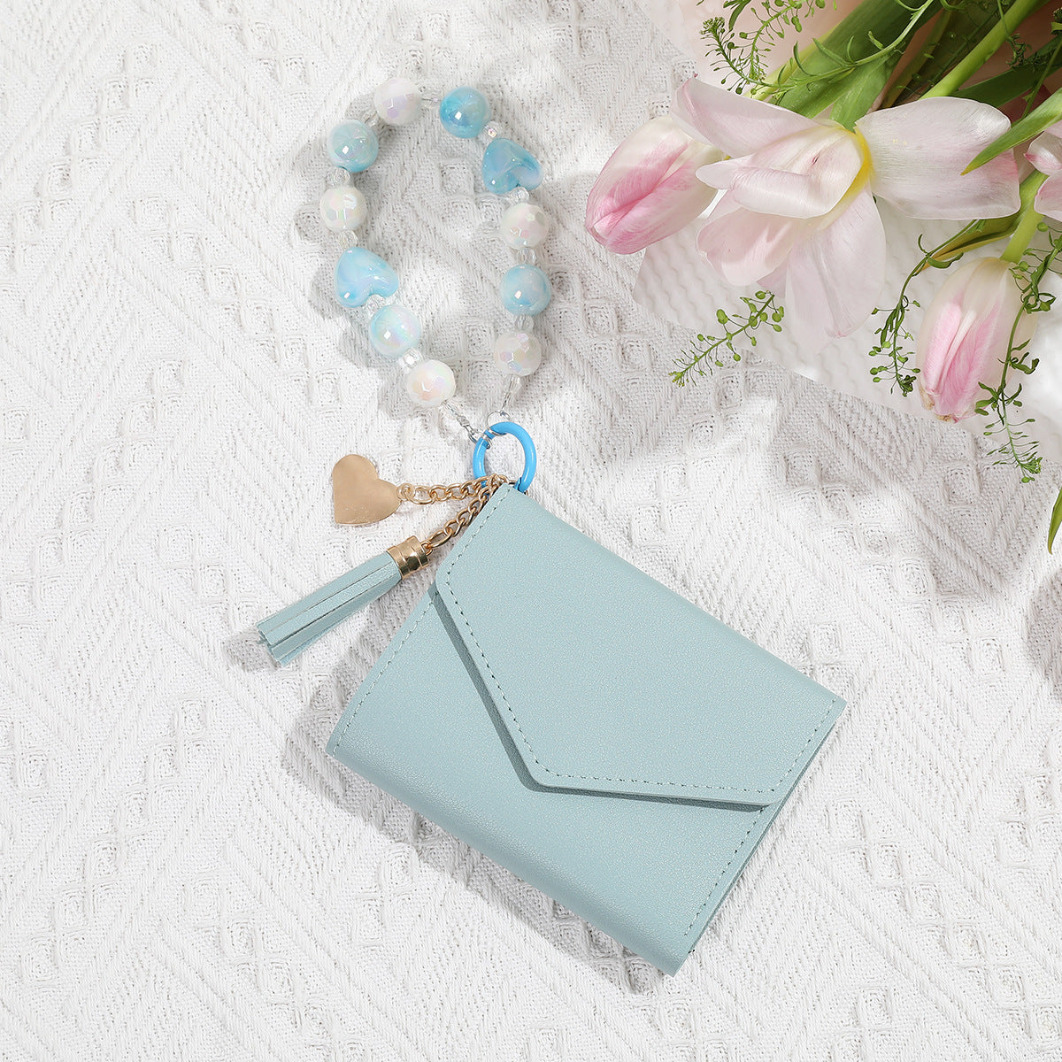 Llavero de muñeca de muñeca de bolsas de tarjeta PU al por mayor