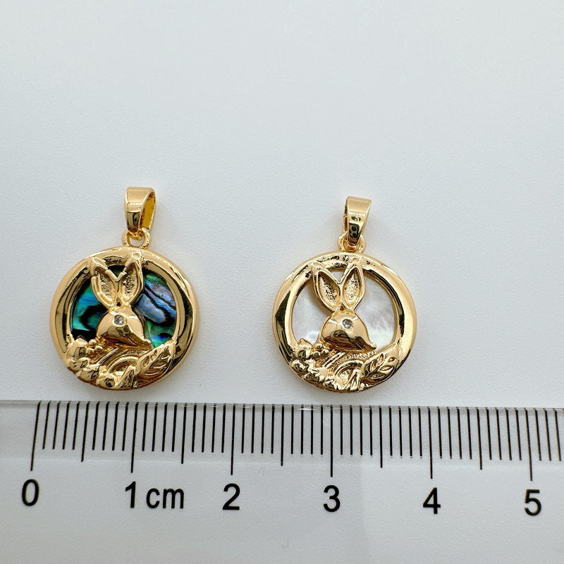 Wholesale Natural Mother of Pearl Abalone Shell Sun  Moon  and Stars Pendant