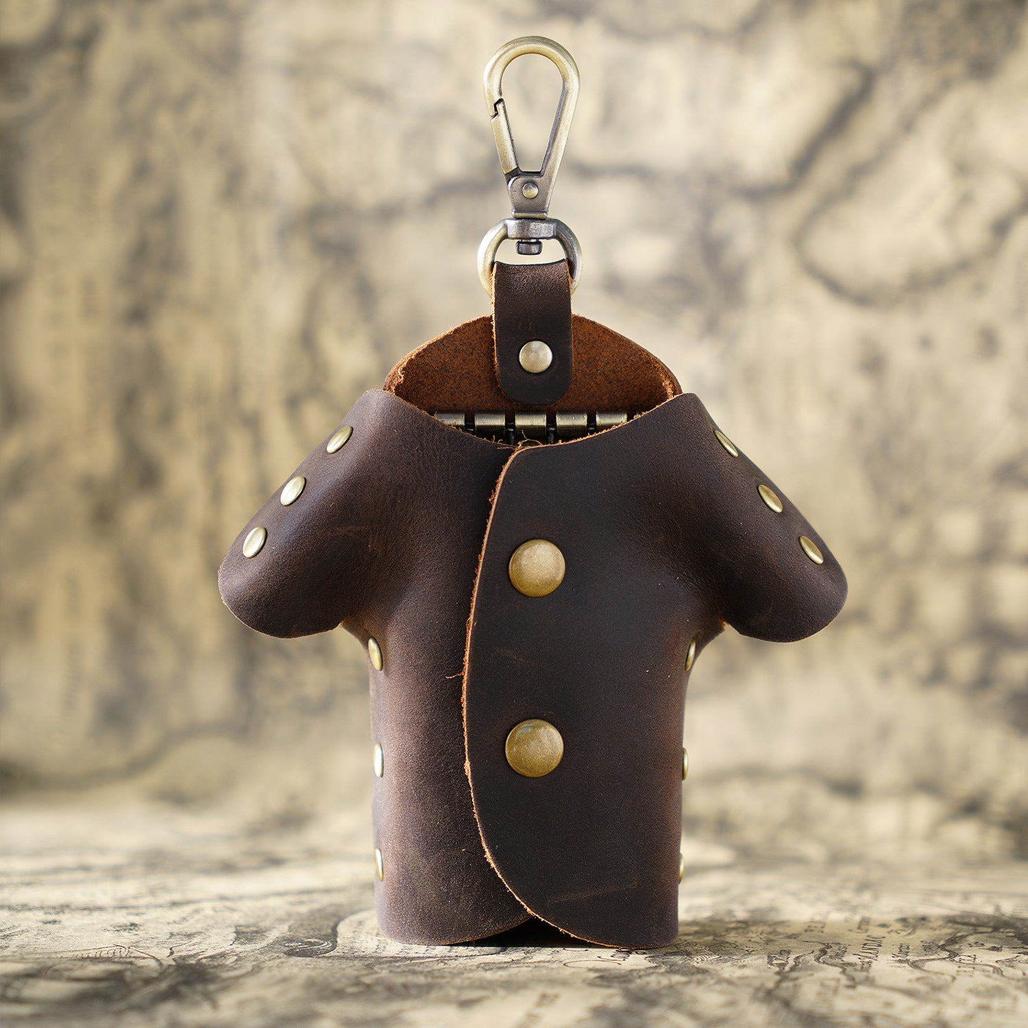 Wholesale Creative Leather Simple Waist Hanging Leather Keychain