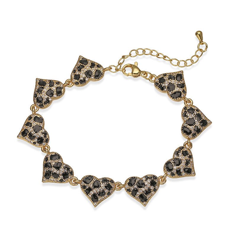 Wholesale Leopard Pattern Star-Shaped Love Bracelet