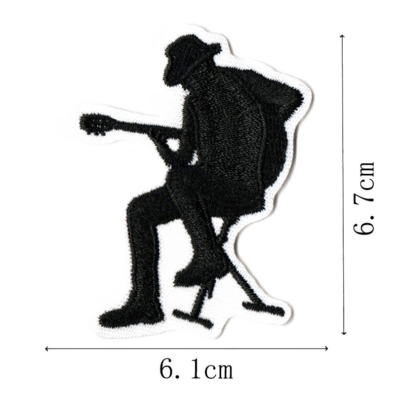 Wholesale Western Cowboy Cartoon Gunman Horse Embroidered Patches Set Of 9 For Coat Repair And Decoration Trendy Fashion Accessory