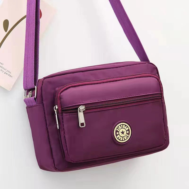 Wholesale Oxford Cloth Middle aged Flower Cloth Canvas Shoulder Bags