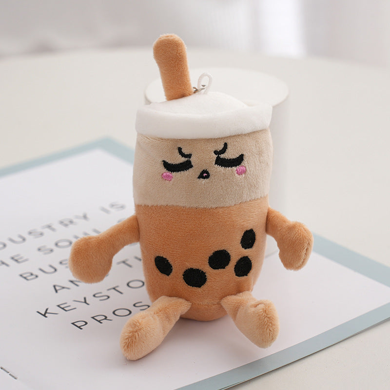 Wholesale Milk Tea Cup Stuffed Toy Key Chain