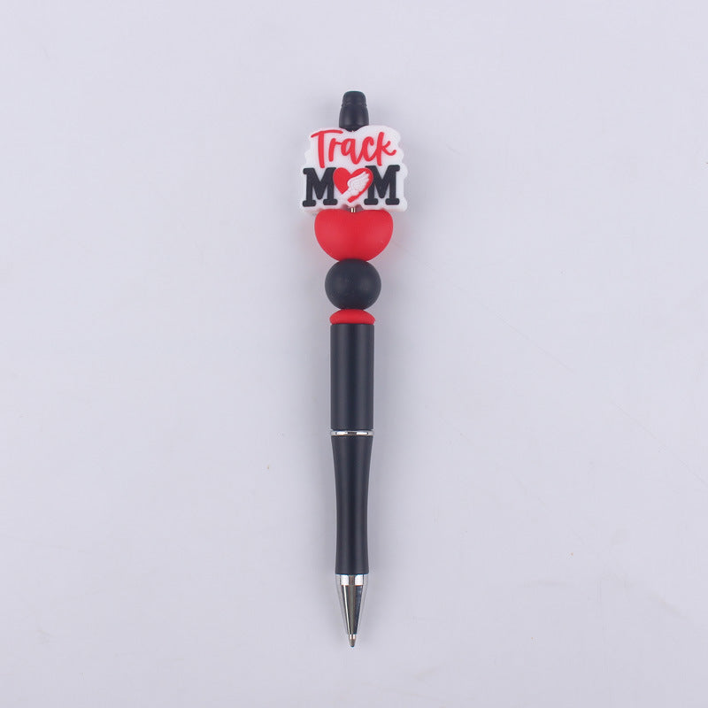 Wholesale Cartoon Pattern Mother Series Silicone Beaded Ballpoint Pen