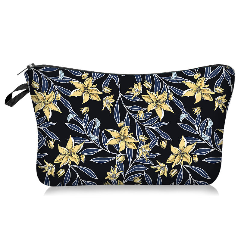 Wholesale Pastoral Style Small Floral Series Cosmetic Bag Portable Travel Bag Toiletry Bag