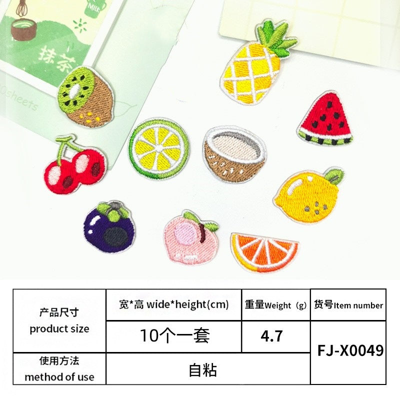 Wholesale Cartoon Fruit Embroidery Decorative Patch