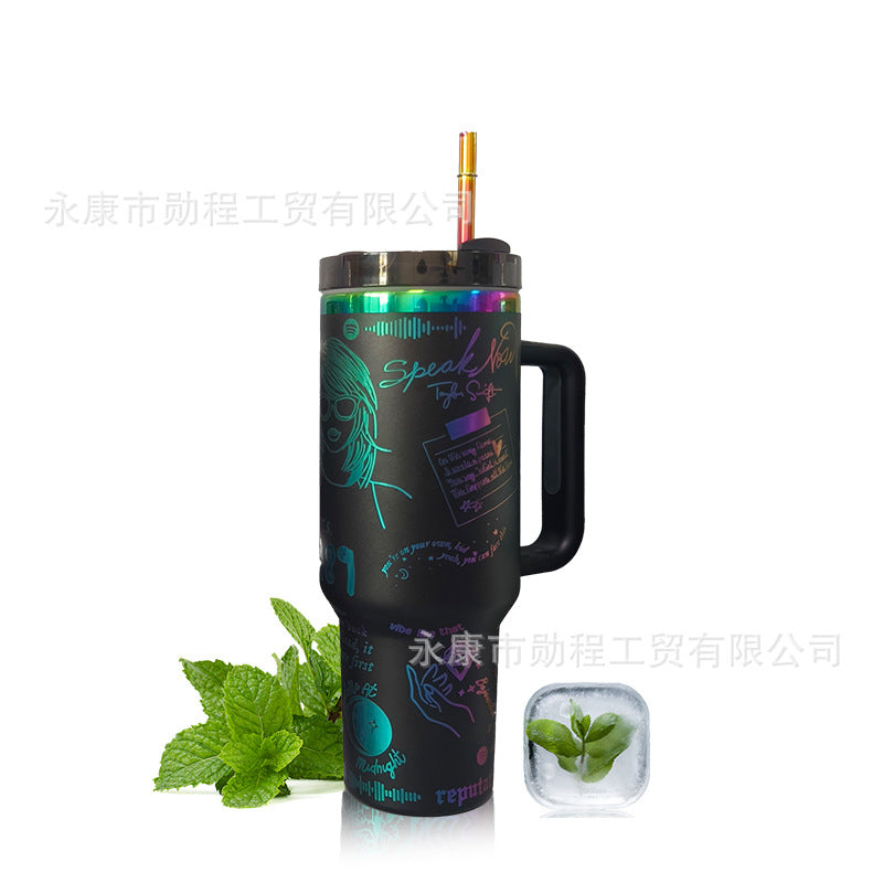 Wholesale 40oz Colorful Large Capacity Ion-plated Car Cup Ice Cup