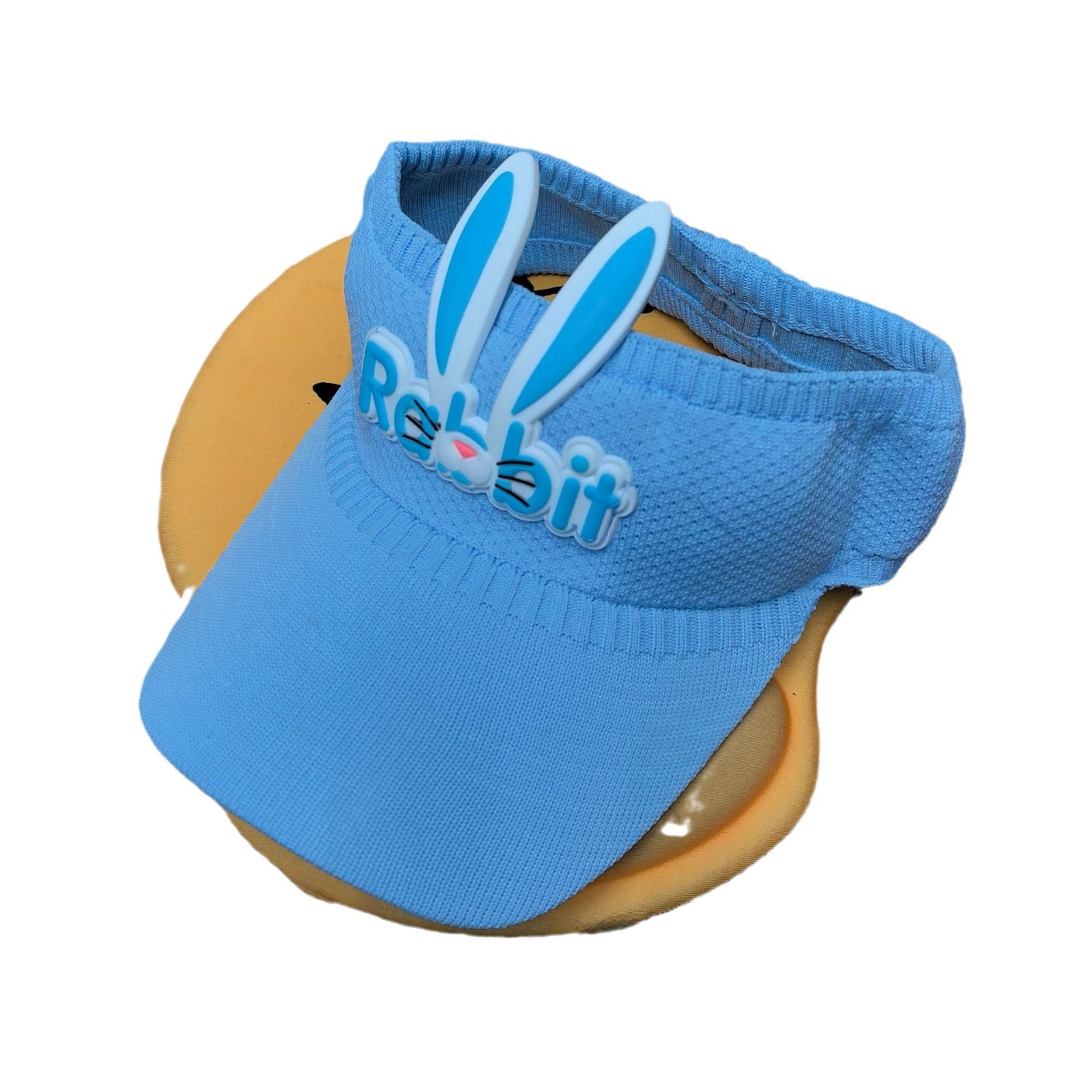 Wholesale Children's Rabbit Ears Hollow Hat Sun Protection Shade Polyester Knitted Hat