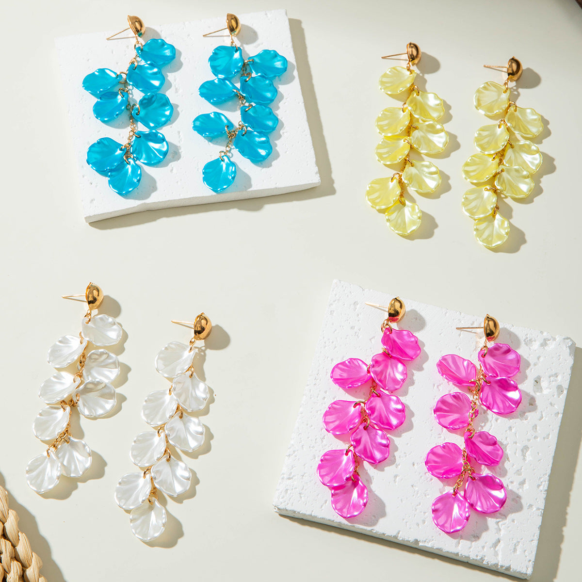 Wholesale 10pcs Colorful shell earrings