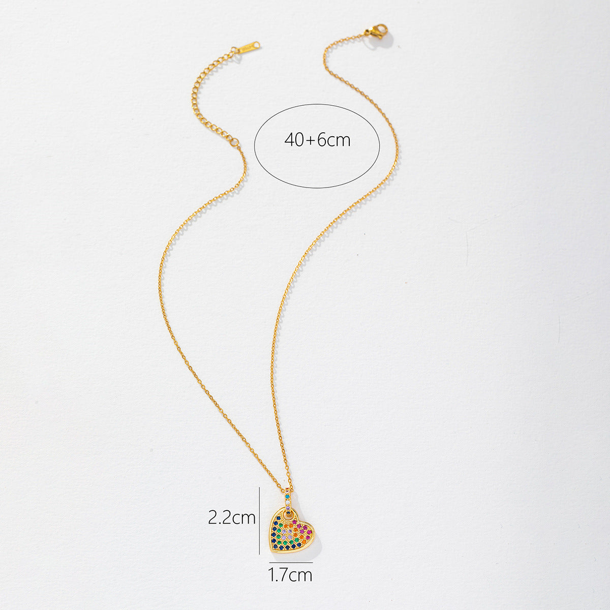 Wholesale hot light luxury full Diamond Love necklace for women high-grade creative necklace niche light luxury  pendant