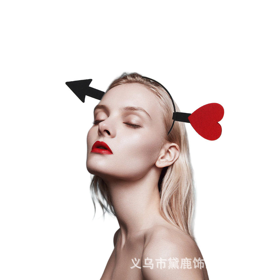 Wholesale 8pcs Valentine's Day Performance Festival Activities Dress Up Heart-shaped Headband