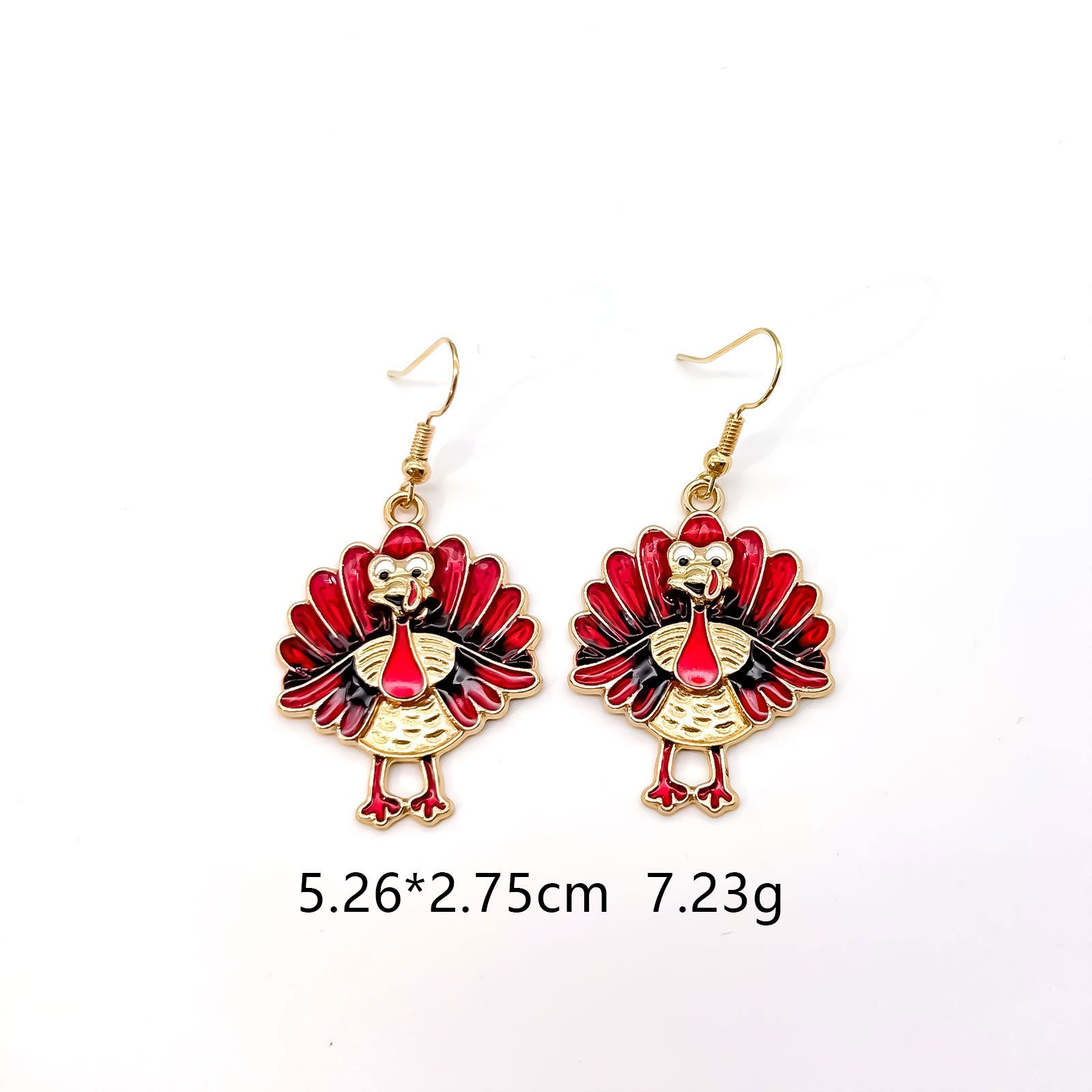 Wholesale Thanksgiving Earrings With Cartoon  Maple Leaf Sunflower Pumpkin Design Zinc Alloy Fall Harvest Jewelry Accessory For Parties
