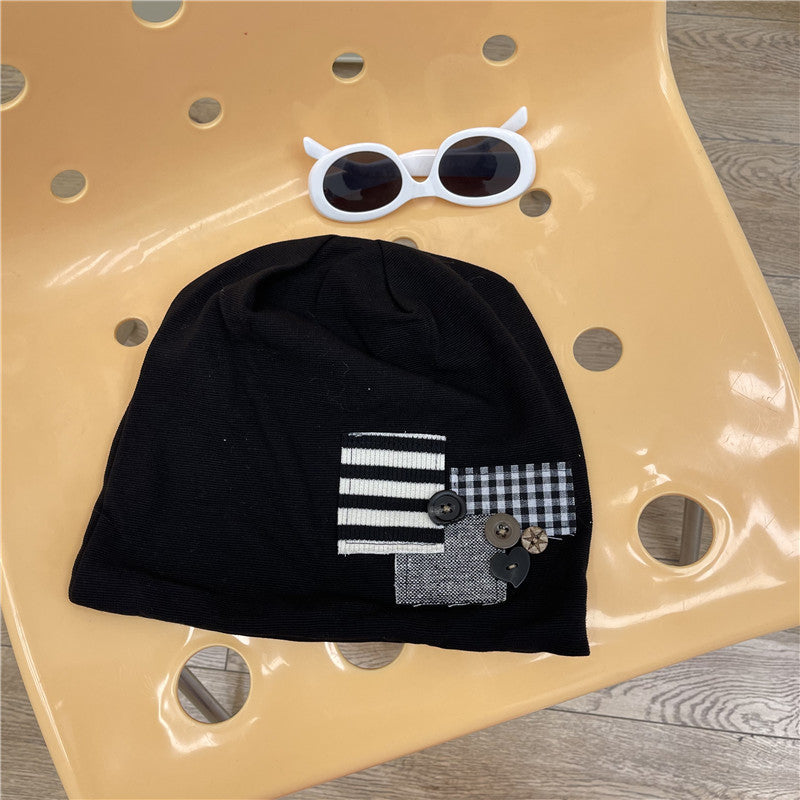 Wholesale Acrylic Autumn Winter Button Patch Pile Pile Hat