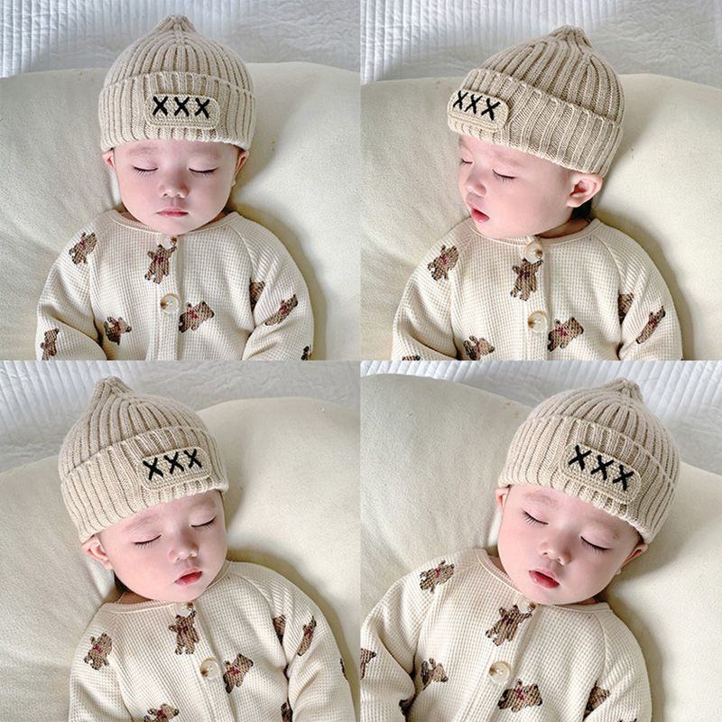 Wholesale Winter Casual Knitted Newborn Baby Pullover Beanie