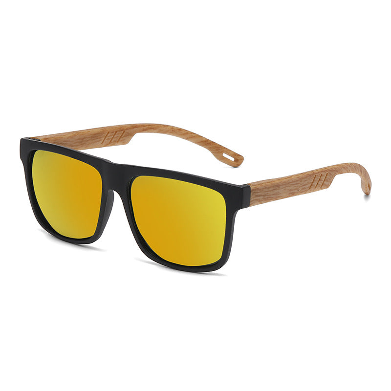 Wholesale New Retro Anti-Uv Bamboo Sunglasses Men's Trendyy Versatile Sunglasses