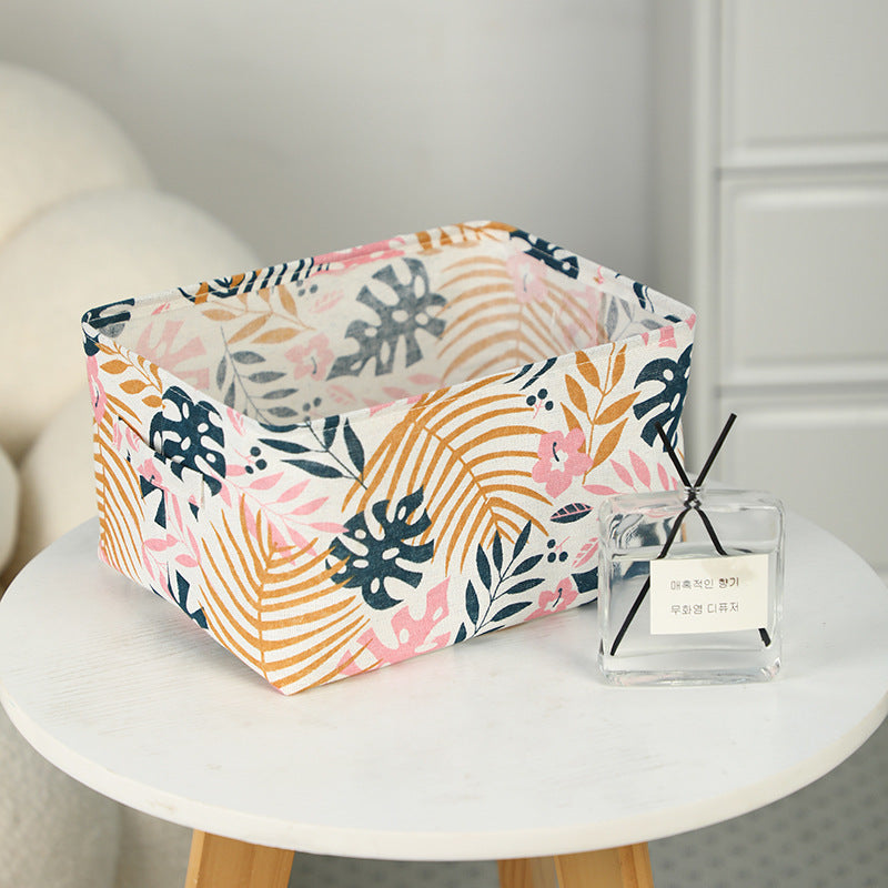 Wholesale Canvas Foldable Desktop Storage Box
