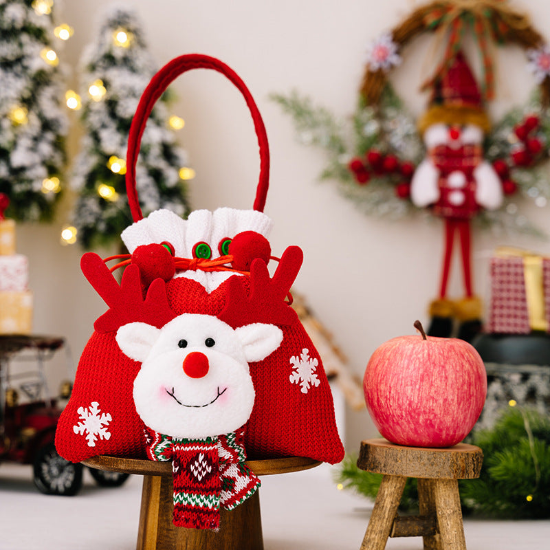 Wholesale Christmas apple bag tote bag decoration supplies