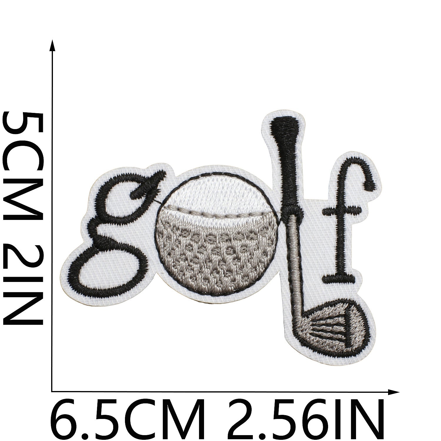 Wholesale Chic Golf Club Embroidered Patch Polyester Clothing Decorative Accent Casual Everyday Use