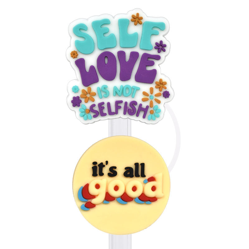 Wholesale  Random 100pcs/pack    Internet celebrity straw cap dustproof straw cover   Straw Tube Cap