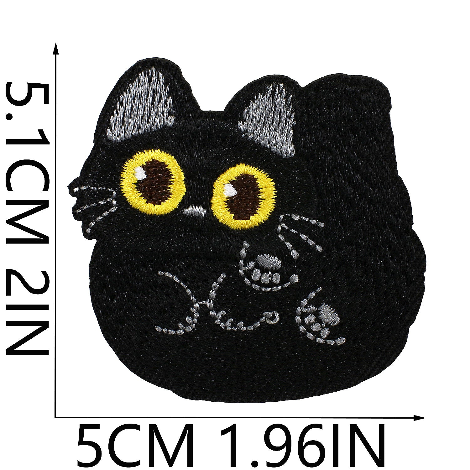 Wholesale Black Cat Series Embroidered Applique  DIY Patches
