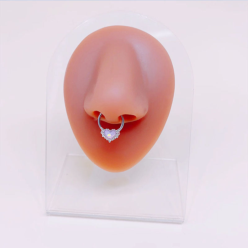 Wholesale Heart Shaped Belly Button Ring Earrings Nose Studs Piercing Jewelry