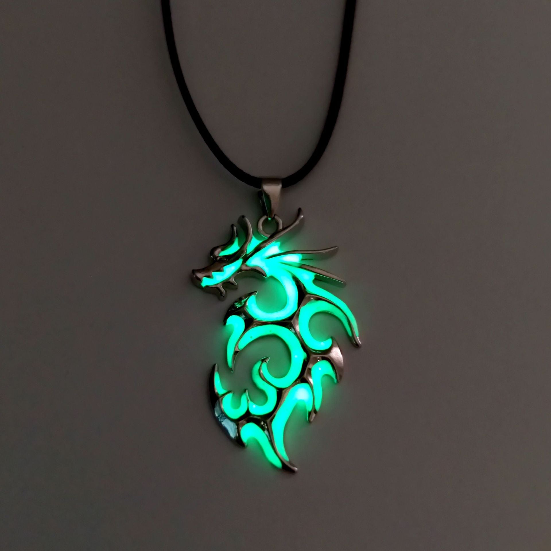 Wholesale Luminous Flame Dragon Necklace