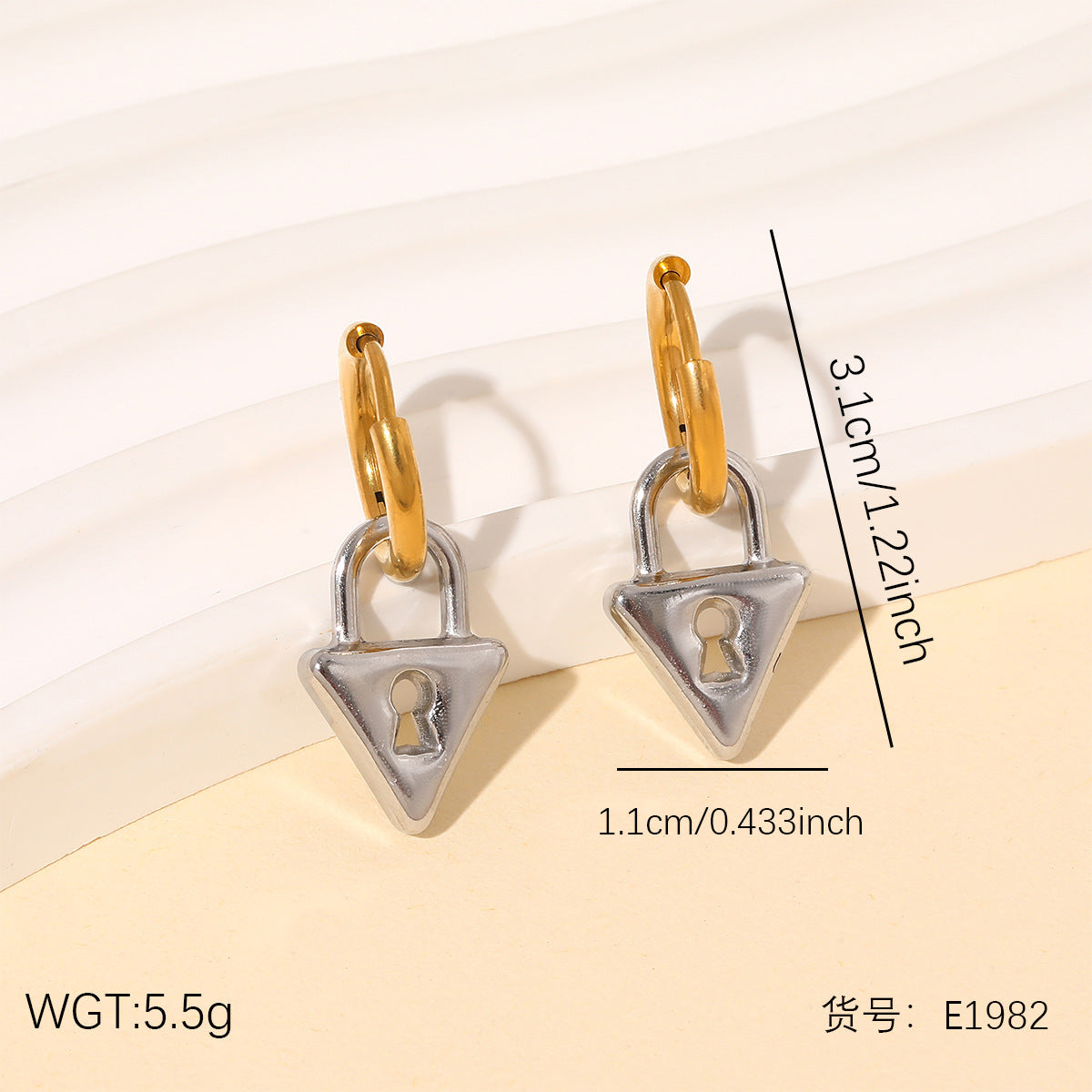 Wholesale Stainless steel earrings for autumn and winter