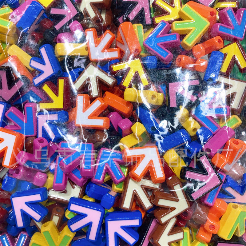 Wholesale 200PCS DIY Acrylic Arrow Beads