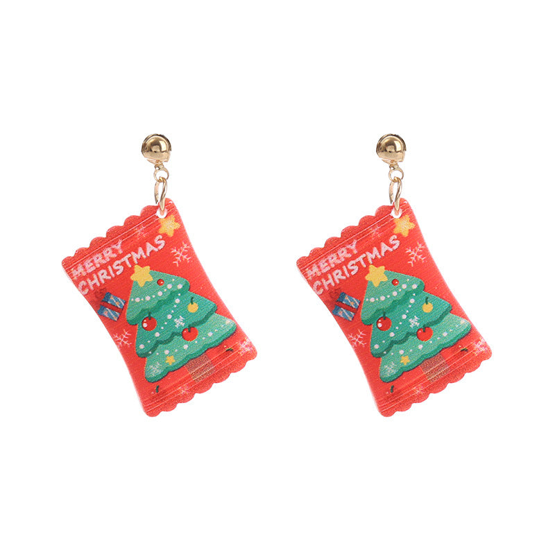 Wholesale Christmas Series Candy Earrings