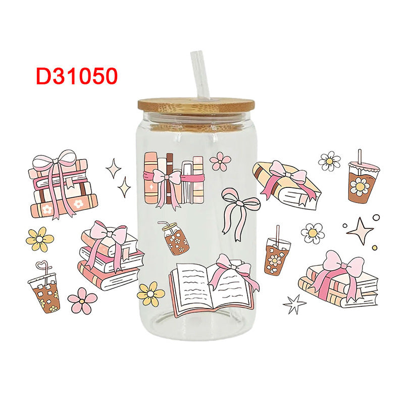 Wholesale Stationery and Beverage Teacher's Day 16oz Cup UV DTF Wraps