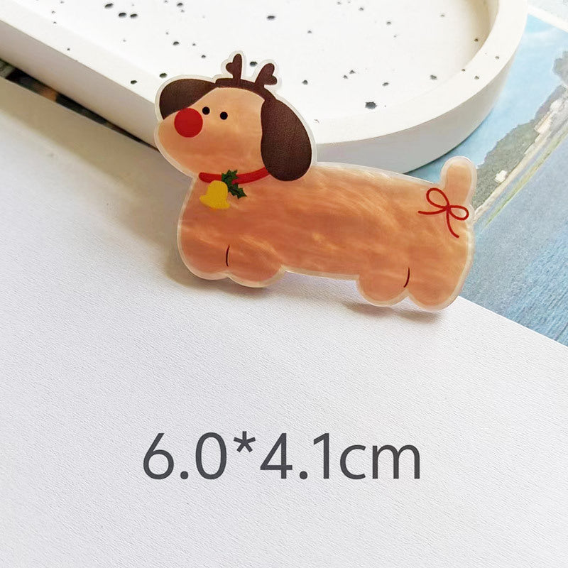 Wholesale 10pcs colorful cute dog Acrylic Flatback