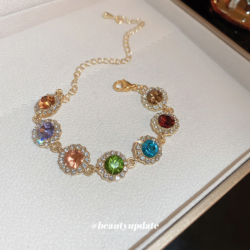 Wholesale Colorful Dopamine Diamond Bracelet