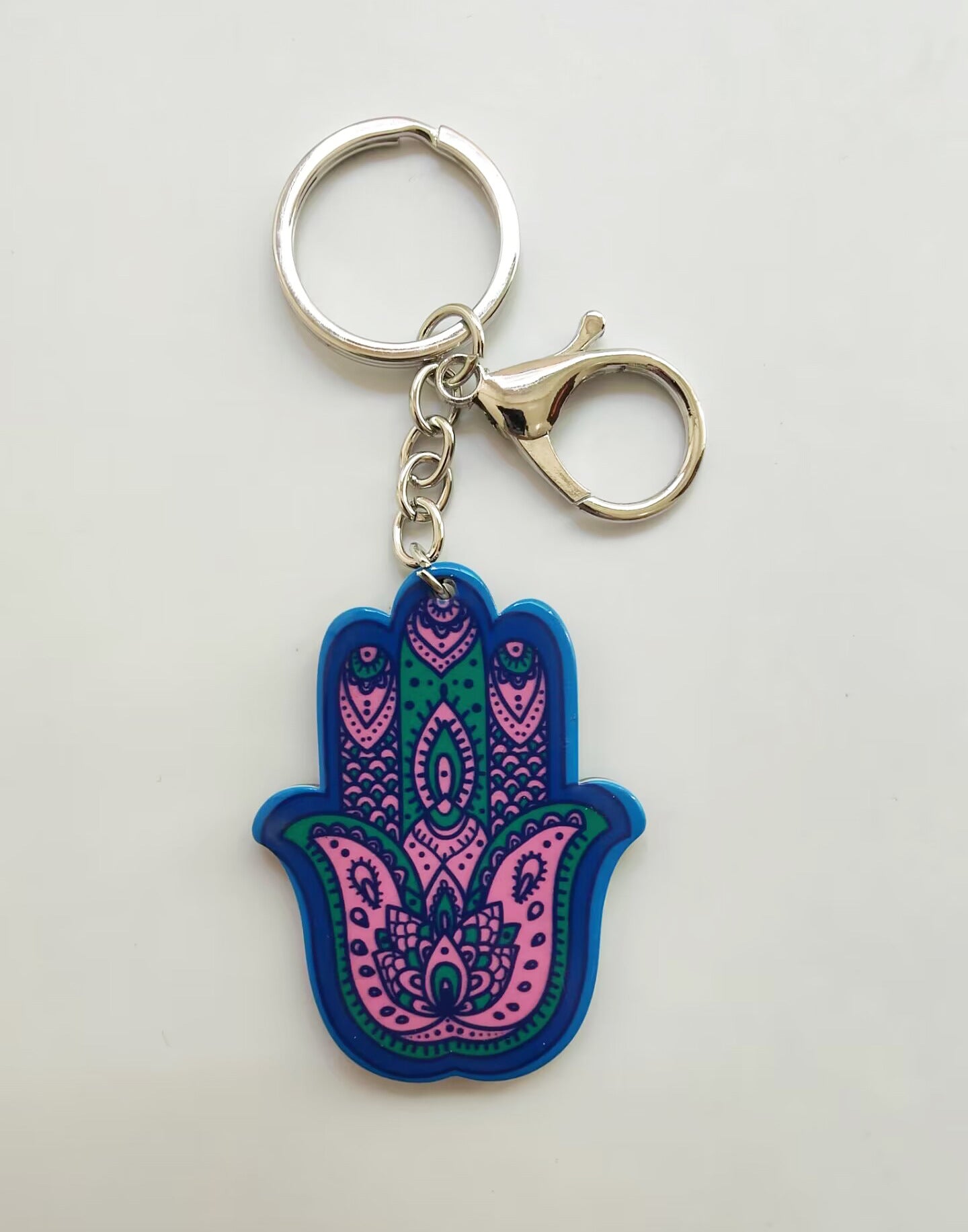 Wholesale 10pcs Palm Acrylic Keychain