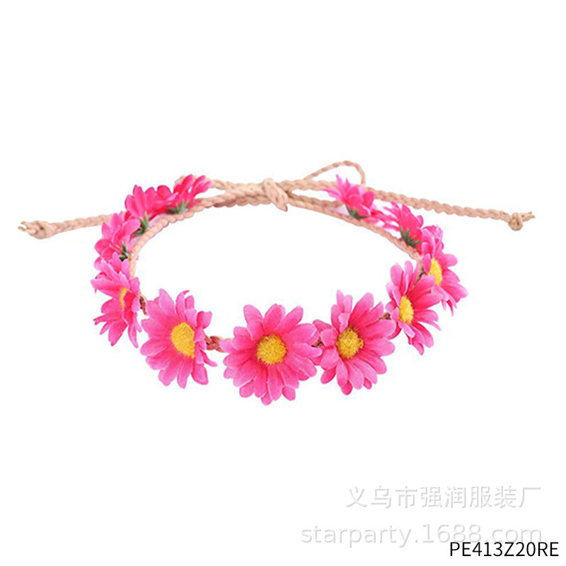 Wholesale PC 60s Series Flower Headband Glasses Set