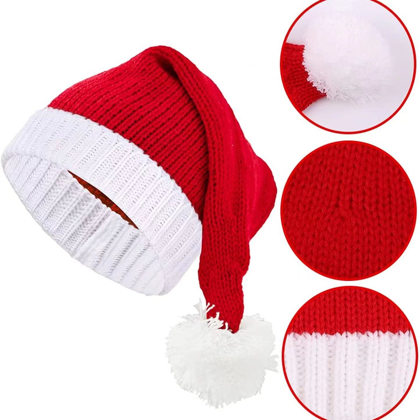 Wholesale Parent-child Yarn Single Ball Knitted Christmas Hat