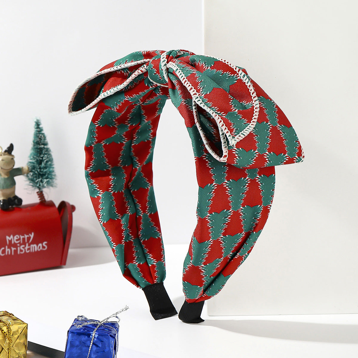 Wholesale fabric knotted plaid solid color bow knotted headband