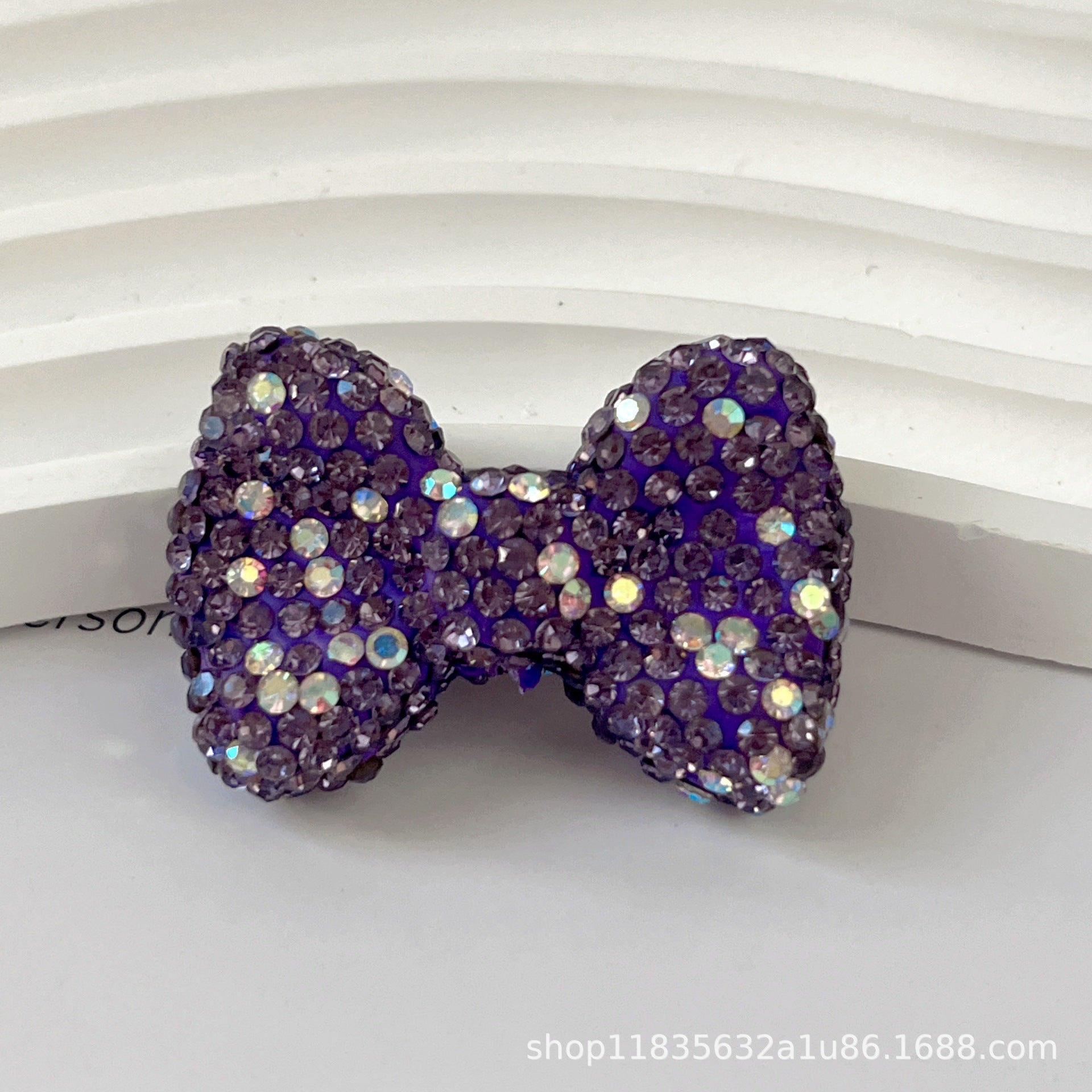 Wholesale 10pcs colored bow-tie shaped crystal beads