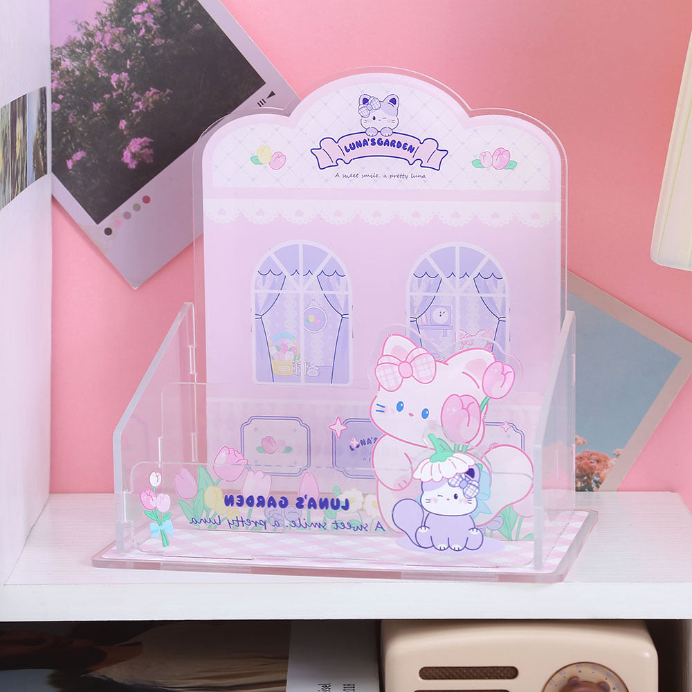Wholesale  100pcs Creative Cute Cartoon Acrylic Pen Holder