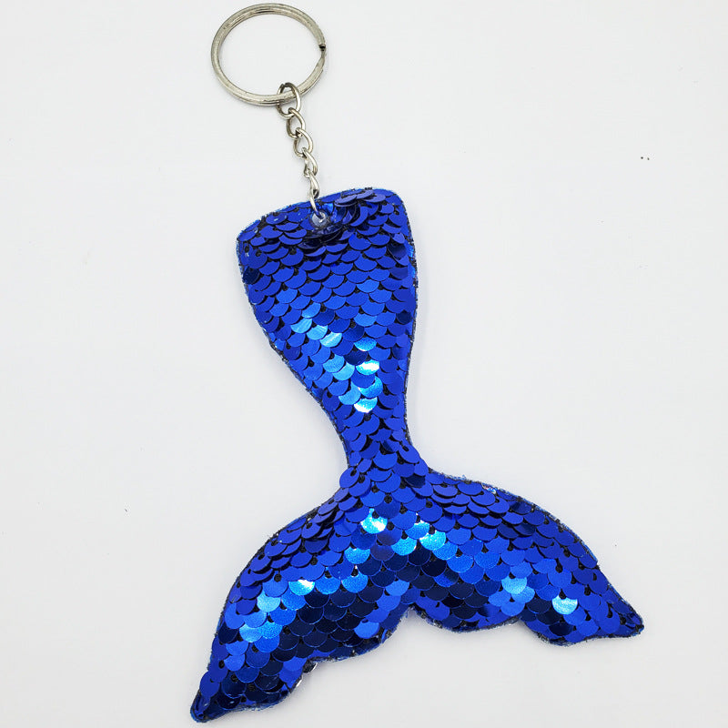 Wholesale Reflective Mermaid European and American Fashion Glitter Keychains