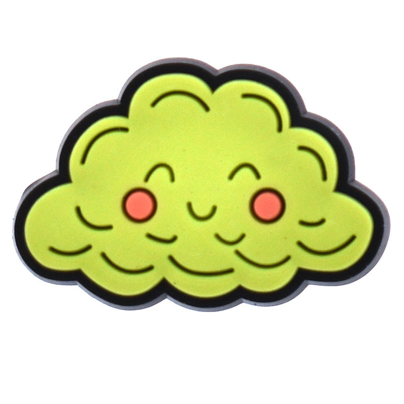 Wholesale 100pcs PVC Cartoon Weather Expression DIY Shoe Buckle